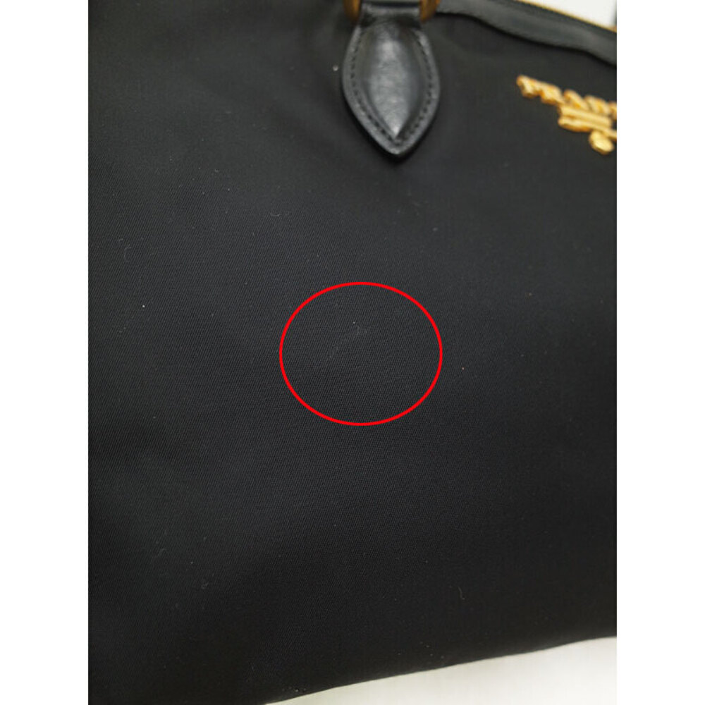Prada Bag Tote Black Tessuto Leather Saffiano Crossbody - Picture 6 of 9